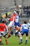 2 March 2008; Eoin Lennon, Monaghan, in action against Malachy Mackin, Armagh. Allianz National Football League, Division 2, Round 3, Monaghan v Armagh, St Tighearnach's Park, Clones, Co. Monaghan. Picture credit: Oliver McVeigh / SPORTSFILE