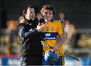 14 March 2015; Clare's Shane O'Donnell and selector Louis Mulqueen celebrate their team's victory over Dublin. Allianz Hurling League Division 1A Round 4, Clare v Dublin. Cusack Park, Ennis, Co. Clare. Picture credit: Diarmuid Greene / SPORTSFILE