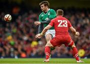 14 March 2015; Jared Payne, Ireland, in action against Scott Williams, Wales. RBS Six Nations Rugby Championship, Wales v Ireland, Millennium Stadium, Cardiff, Wales. Picture credit: Brendan Moran / SPORTSFILE