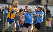 14 March 2015; Liam Rushe, Dublin, in action against Cian Dillon, Clare. Allianz Hurling League Division 1A Round 4, Clare v Dublin. Cusack Park, Ennis, Co. Clare. Picture credit: Diarmuid Greene / SPORTSFILE