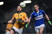 14 March 2015; Michael Newman, Meath, in action against Gearoid Hanrahan, Laois. Allianz Football League Division 2 Round 5, Meath v Laois, Páirc Táilteann, Navan, Co, Meath. Photo by Sportsfile