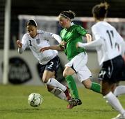 6 March 2008; Demi Vance, Northern Ireland, in action against Alex Scott, England. UEFA Women's European Championship, Northern Ireland v England, Mourneview Park, Lurgan, Co. Armagh. Picture credit: Oliver McVeigh / SPORTSFILE