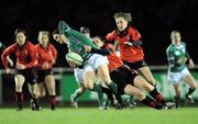 7 March 2008; Joanne O'Sullivan, Ireland, is tackled by Louise Rickard, Wales. Women's Six Nations Rugby Championship, Ireland v Wales. Templeville Road, Dublin. Picture credit; Paul Mohan / SPORTSFILE