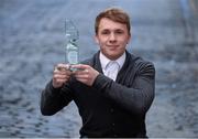 16 March 2015; Pictured is Laois U21 footballer Tom Shiel who was named the EirGrid Player of the Month for February for his outstanding performance in the first round of the EirGrid GAA U21 Football Leinster Championship. Fitzwilliam Hotel, St Stephen's Green, Dublin. Photo by Sportsfile