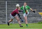 15 March 2015; Linda Cronin, Kerry, in action against Noelle Connolly, Galway. TESCO HomeGrown Ladies National Football League, Division 1, Round 5, Galway v Kerry, Tuam Stadium, Tuam, Co. Galway. Picture credit: Pat Murphy / SPORTSFILE