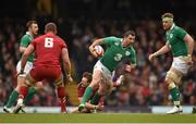 14 March 2015; Rob Kearney, Ireland, is tackled by Dan Biggar, Wales. RBS Six Nations Rugby Championship, Wales v Ireland, Millennium Stadium, Cardiff, Wales. Picture credit: Brendan Moran / SPORTSFILE