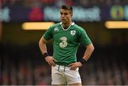 14 March 2015; Conor Murray, Ireland. RBS Six Nations Rugby Championship, Wales v Ireland, Millennium Stadium, Cardiff, Wales. Picture credit: Brendan Moran / SPORTSFILE