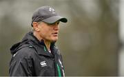 17 March 2015; Ireland head coach Joe Schmidt during squad training. Carton House, Maynooth, Co. Kildare. Picture credit: Brendan Moran / SPORTSFILE