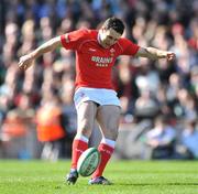 8 March 2008; Stephen Jones, Wales, kicks a penalty. RBS Six Nations Rugby Championship, Ireland v Wales, Croke Park, Dublin. Picture credit: Brendan Moran / SPORTSFILE