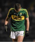 18 March 2015; Jack Savage, Kerry, reacts as he leaves the pitch after being shown a black card by referee Derek O'Mahoney. EirGrid Munster U21 Football Championship, Semi-Final, Kerry v Cork, Páirc Uí Rinn, Cork. Picture credit: Diarmuid Greene / SPORTSFILE