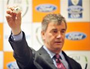 10 March 2008; Former Cork City manager Damien Richardson making the draw for the FAI Ford Cup 1st & 2nd rounds. Grand Hotel, Malahide, Co. Dublin. Picture credit: Brendan Moran / SPORTSFILE