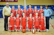 11 March 2008; The Calasanctius team. Girls U16 A Final Schools League Final, Colaiste Iosagain, Stillorgan, Dublin v Calasanctius, Oranmore, Co. Galway, National Basketball Arena, Tallaght, Dublin. Picture credit: Brendan Moran / SPORTSFILE