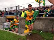 11 June 2000; Michael Hegarty of Donegal runs out prior to the Bank of Ireland Ulster Senior Football Championship Quarter-Final match between Donegal and Fermanagh at MacCumhail Park in Ballybofey, Donegal. Photo by Ray Lohan/Sportsfile