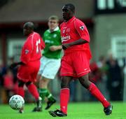 21 May 2000; Emile Heskey of Liverpool during the Steve Staunton and Tony Cascarino Testimonial match between Republic of Ireland and Liverpool at Lansdowne Road in Dublin. Photo by Brendan Moran/Sportsfile