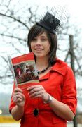 13 March 2008; Sarah O'Keeffe, from Charleville, Co. Cork, studies the form ahead of the day's racing. Cheltenham Racing Festival, Prestbury Park, Cheltenham, England. Picture credit; Stephen McCarthy / SPORTSFILE