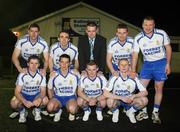 13 March 2008; Ballinderry Shamrocks GAC, Co. Derry, has taken the decision to support the principle of the Irish Government recognising the contribution that their 8 club representatives make to their club, their county, and their country by excelling as gaelic footballers. The players themselves have voluntarily offered to donate a proportion of any award to the Club's Adult Players fund which supports the costs of the team, medical and physio expenses for the 70 adult players in the club. Pictured are the players, back from left, Enda Muldoon, Kevin McGuckin, Camillius Quinn, Ballinderry Shamrocks GAC Club Chairman, James Conway, Niall McCusker, with front, from left, Conleath Gilligan, Michael McIver, Raymond Wilkinson and Colin Devlin. Ballinderry GAA club, Ballinderry, Co. Derry. Picture credit: Oliver McVeigh / SPORTSFILE