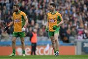 17 March 2015; Micheal Lundy, left, and Martin Farragher. AIB GAA Football All-Ireland Senior Club Championship Final, Corofin v Slaughtneil, Croke Park, Dublin. Picture credit: Cody Glenn / SPORTSFILE