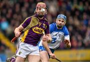 22 March 2015; Andrew Shore, Wexford, in action against Michael Walsh, Waterford. Allianz Hurling League Division 1B, round 5, Wexford v Waterford, Innovate Wexford Park, Wexford. Picture credit: Matt Browne / SPORTSFILE