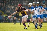 22 March 2015; Paudie Foley, Waterford, in action against Brian O'Halloran, Wexford. Allianz Hurling League Division 1B, round 5, Wexford v Waterford, Innovate Wexford Park, Wexford. Picture credit: Matt Browne / SPORTSFILE