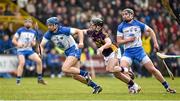 22 March 2015; Michael Walsh, Waterford, in action against Eoin Moore, Wexford. Allianz Hurling League Division 1B, round 5, Wexford v Waterford, Innovate Wexford Park, Wexford. Picture credit: Matt Browne / SPORTSFILE