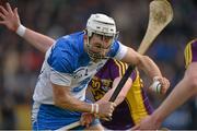 22 March 2015; Shane Fives, Waterford, in action against Kevin Foley, Wexford. Allianz Hurling League Division 1B, round 5, Wexford v Waterford, Innovate Wexford Park, Wexford. Picture credit: Matt Browne / SPORTSFILE