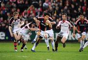 22 March 2008; Doug Howlett, Munster, is tackled by David Pollock, Ulster. Magners League, Munster v Ulster, Musgrave Park, Cork. Picture credit; Matt Browne / SPORTSFILE