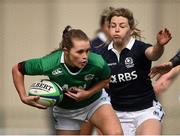 22 March 2015; Aoife Doyle, Ireland, is tackled by Lisa Martin, Scotland. Women's Six Nations Rugby Championship, Scotland v Ireland. Broadwood Stadium, Clyde FC, Glasgow, Scotland. Picture credit: Stephen McCarthy / SPORTSFILE