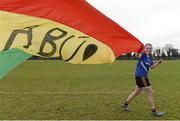 24 March 2015; Player of the match Andrea O'Sullivan, John the Baptist, celebrates after the game. TESCO All Ireland PPS Junior B Final, St Michael's Lurgan, Armagh, v John the Baptist, Limerick. Kinnegad, Westmeath. Picture credit: Piaras O Midheach / SPORTSFILE