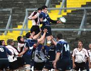 4 April 2008;  Devin Toner, Leinster 'A', in action against Neil McCombe, Ulster 'A'. A Interprovincial, Ulster 'A' v Leinster 'A', Ravenhill Park, Belfast. Picture credit: Oliver McVeigh / SPORTSFILE