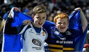 SEND TO OFFALY PAPERS    27 March 2015; Leinster supporters, from Edenderry RFC, Co. Offaly, Matt Bonagher, left, and Scott O'Connor, both age 11, at the game. Guinness PRO12, Round 18, Leinster v Glasgow Warriors. RDS, Ballsbridge, Dublin. Picture credit: Stephen McCarthy / SPORTSFILE