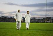 5 April 2008; Two umpires leave the pitch after the match. Allianz National Football League, Division 1, Round 6, Kerry v Kildare, Austin Stack Park, Tralee, Co. Kerry. Picture credit: Stephen McCarthy / SPORTSFILE