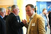 11 April 2008; Presidential candidate Christy Cooney, left, in conversation with Antrim Chairman Dr. John McSparran before the 2008 GAA Annual Congress. Radisson Hotel, Ballincar, Sligo. Picture credit: Ray McManus / SPORTSFILE