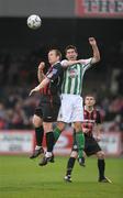 11 April 2008; Stephen O'Donnell, Bohemians, in action against Gavin Whelan, Bray Wanderers. eircom League of Ireland Premier Division, Bohemians v Bray Wanderers, Dalymount Park, Dublin. Picture credit: Stephen McCarthy / SPORTSFILE