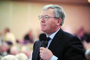 12 April 2008; Tipperary Central Council delegate Con Hogan proposing Motion 2 at the 2008 GAA Annual Congress. Radisson Hotel, Sligo. Picture credit: Ray McManus / SPORTSFILE