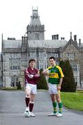 9 April 2008; Galway's Michael Meehan and Kerry's Tom O'Sullivan pictured ahead of the Allianz National Football League game between Galway and Kerry in Pearse Stadium on Sunday the 13th of April. Adare Manor Hotel & Golf Resort, Adare, Co. Limerick. Picture credit: Kieran Clancy / SPORTSFILE