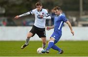 4 April 2015; Sean Harding, Limerick FC, in action against Sean Gannon, Dundalk. SSE Airtricity League Premier Division, Limerick FC v Dundalk. Jackman Park, Limerick. Picture credit: Diarmuid Greene / SPORTSFILE