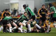 18 April 2008; Connacht's Conor McPhillips gets the ball away from the ruck. Magners League, Dragons v Connacht, Rodney Parade, Newport, Wales. Picture credit: Steve Pope / SPORTSFILE *** Local Caption ***