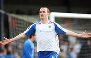 19 April 2008; Linfield's Oran Kearney reacts after scoring his side's goal. Carnegie Premier League, Glenavon v Linfield, Mourneview Park, Lurgan, Co. Armagh. Picture credit: Peter Morrison / SPORTSFILE