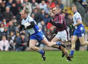 20 April 2008; Dick Clerkin, Monaghan, in action against Michael Ennis, Westmeath. Allianz National Football League, Division 2, Round 7, Monaghan v Westmeath, St Tighearnach's Park, Clones, Co. Monaghan. Picture credit: Brian Lawless / SPORTSFILE *** Local Caption ***