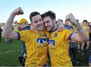4 April 2015; Roscommon brothers Paul and Cathal Kenny celebrate their side's victory over Galway in the Final. EirGrid Connacht U21 Football Championship Final, Galway v Roscommon. Tuam Stadium, Tuam, Co. Galway. Picture credit: Ray Ryan / SPORTSFILE