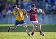 4 April 2015; Colin Brady, Galway, in action against Cathal Kenny, Roscommon. EirGrid Connacht U21 Football Championship Final, Galway v Roscommon. Tuam Stadium, Tuam, Co. Galway. Picture credit: Ray Ryan / SPORTSFILE