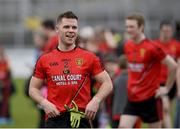 5 April 2015; Down's Gerard Collins celebrates after his side's victory. Allianz Football League, Division 2, Round 7, Down v Laois. PÃ¡irc Esler, Newry, Co. Down. Picture credit: Mark Marlow / SPORTSFILE