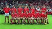 2 July 2000; The Cork team prior to the Guinness Munster Senior Hurling Championship Final between Cork and Tipperary at Semple Stadium in Thurles, Tipperary. Photo by Ray McManus/Sportsfile