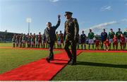 31 May 2016; President Michael D. Higgins during the EURO2016 Warm-up International between Republic of Ireland and Belarus in Turners Cross, Cork. Photo by David Maher/Sportsfile