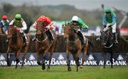 25 April 2008; Arbor Supreme, with Niall Madden up, 2nd from right, races clear of, from left, Wolf Creek, with Shane Jackson up, Ballytrim, with Davy Condon up, and eventual second Black Apalachi, with Ruby Walsh up, on their way to winning the Dunboyne Castle Hotel & Spa Handicap Steeplechase. Irish National Hunt Festival. Punchestown Racecourse, Co. Kildare. Picture credit; Brendan Moran / SPORTSFILE *** Local Caption ***