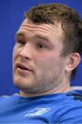 7 April 2015; Leinster's Jack McGrath during a press conference. Leinster Rugby Press Conference. Leinster Rugby HQ, UCD, Dublin. Picture credit: Brendan Moran / SPORTSFILE