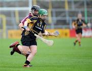 26 April 2008; Aoife Neary, Kilkenny, in action against Aine Hillary, Galway. Camogie National League Divison 1 Final, Galway v Kilkenny, Nowlan Park, Co. Kilkenny. Picture credit: Stephen McCarthy / SPORTSFILE  *** Local Caption ***