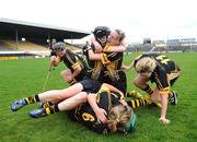 26 April 2008; Kilkenny players celebrate victory. Camogie National League Divison 1 Final, Galway v Kilkenny, Nowlan Park, Co. Kilkenny. Picture credit: Stephen McCarthy / SPORTSFILE  *** Local Caption ***