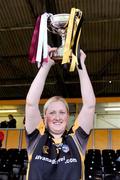 26 April 2008; Kilkenny captain Marie O'Connor lifts the cup. Camogie National League Divison 1 Final, Galway v Kilkenny, Nowlan Park, Co. Kilkenny. Picture credit: Stephen McCarthy / SPORTSFILE  *** Local Caption ***