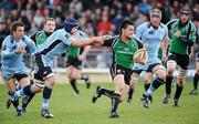 2 May 2008; Troy Nathan, Connacht, is tackled by Xavier Rush, Cardiff Blues. Magners League, Connacht v Cardiff Blues, Sportsground, Galway. Picture credit: Matt Browne / SPORTSFILE